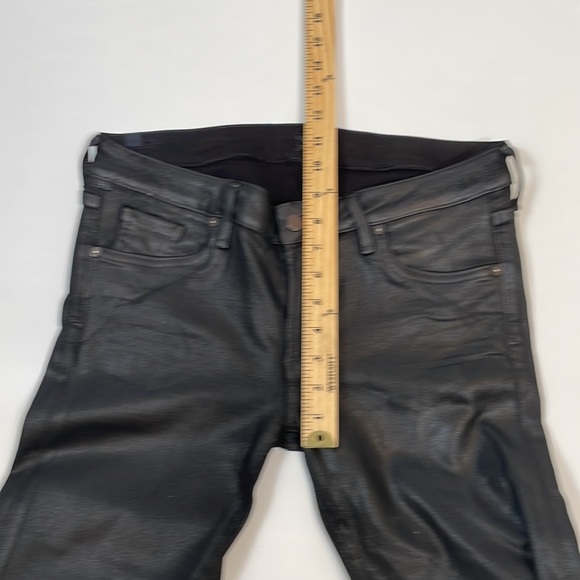 Citizens Of Humanity Jeans By Jerome Dahan 32 Black Shiny EUC - Picture 9 of 11